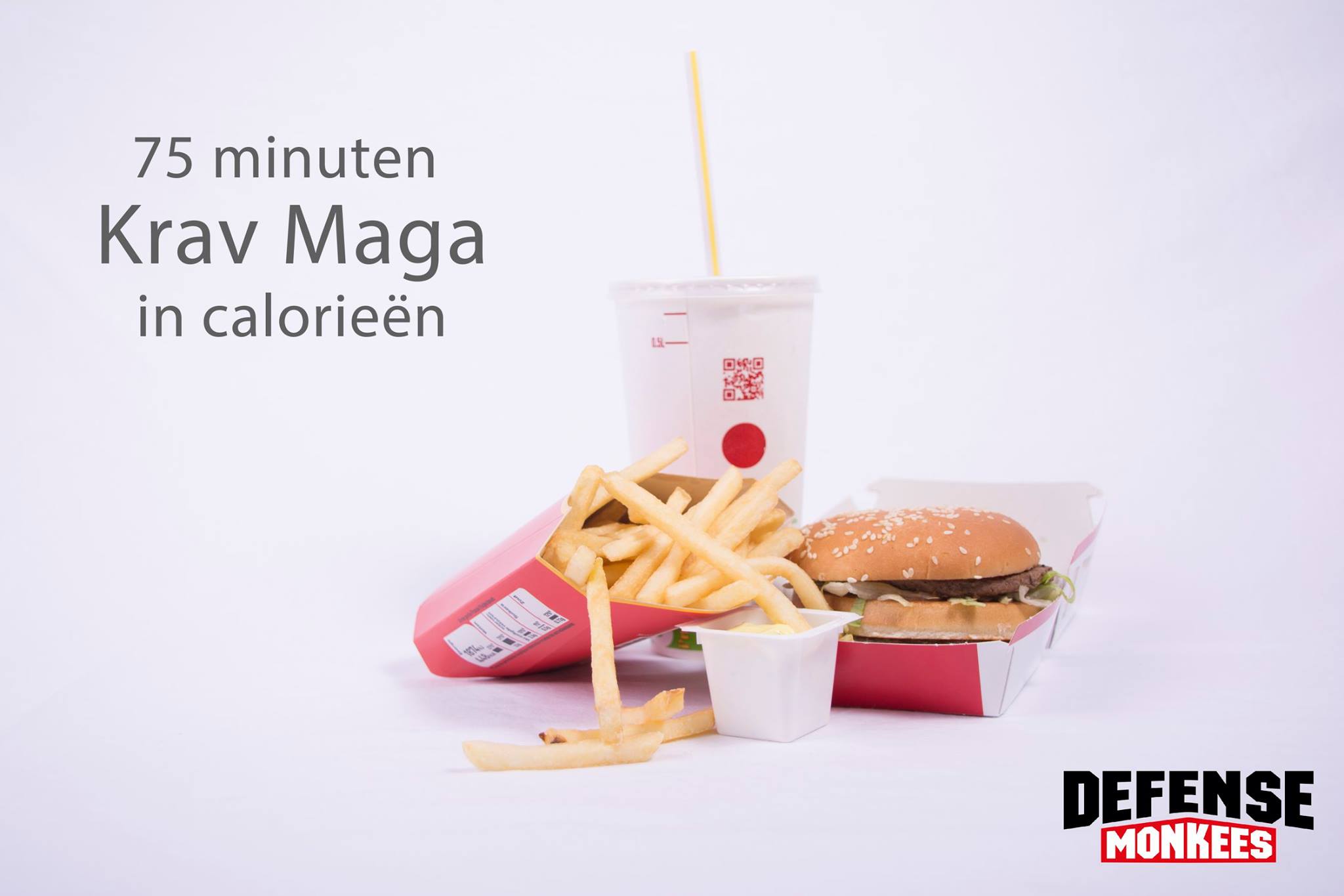 Aantal calorien gelijk aan een Krav Maga training van 75 minuten